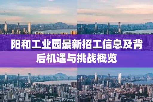 阳和工业园最新招工信息及背后机遇与挑战概览