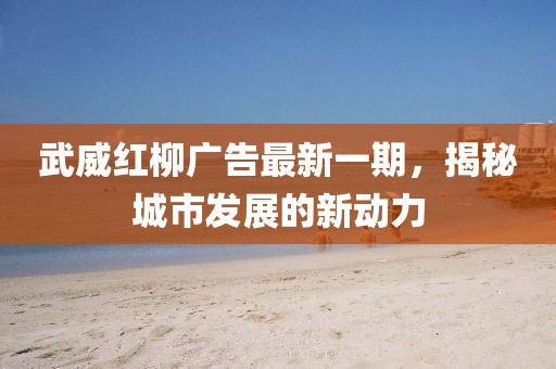 武威红柳广告最新一期，揭秘城市发展的新动力