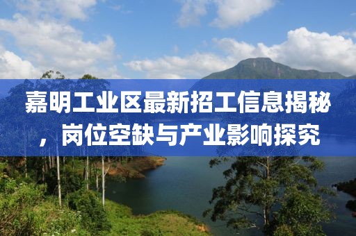 嘉明工业区最新招工信息揭秘，岗位空缺与产业影响探究
