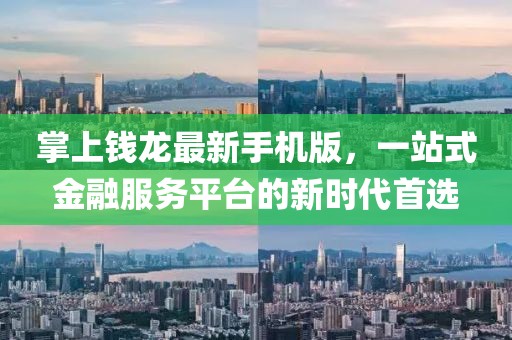 掌上钱龙最新手机版，一站式金融服务平台的新时代首选