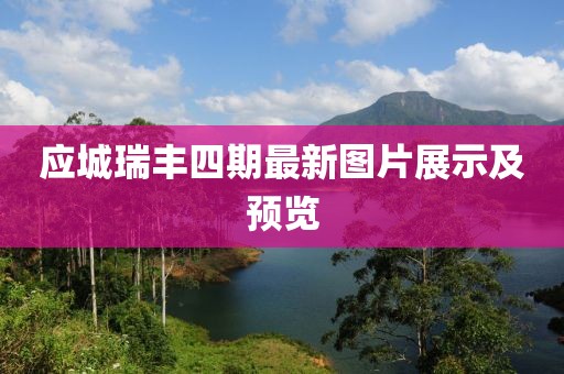 应城瑞丰四期最新图片展示及预览