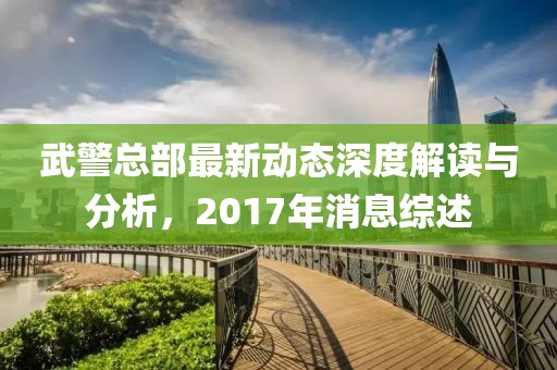 武警总部最新动态深度解读与分析，2017年消息综述