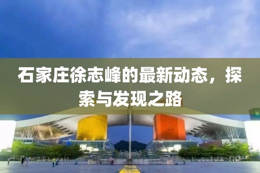 石家庄徐志峰的最新动态，探索与发现之路