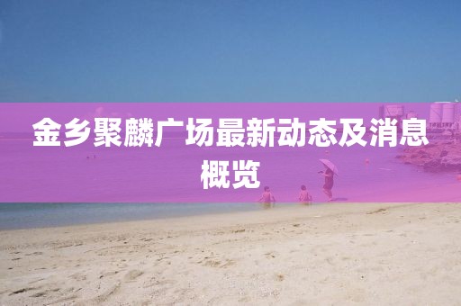 金乡聚麟广场最新动态及消息概览