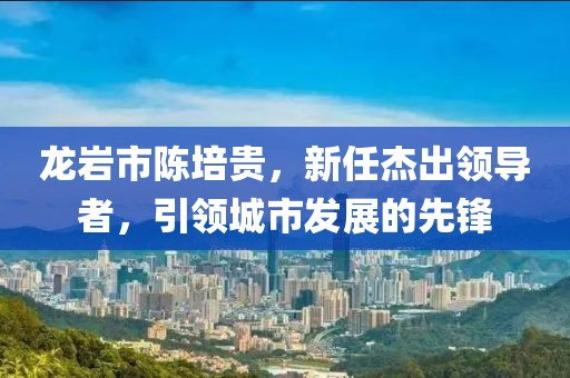 龙岩市陈培贵，新任杰出领导者，引领城市发展的先锋