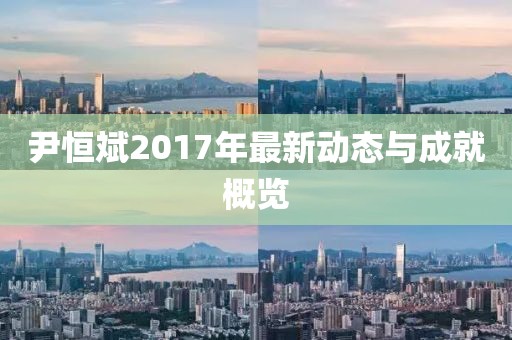 尹恒斌2017年最新动态与成就概览