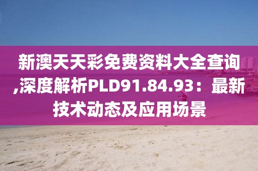 新澳天天彩免费资料大全查询,深度解析PLD91.84.93：最新技术动态及应用场景