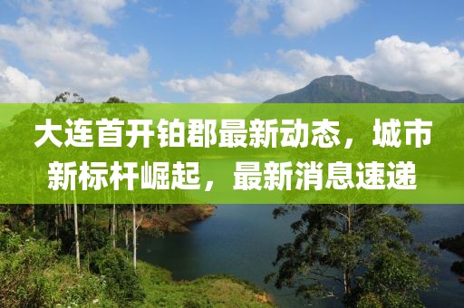 大连首开铂郡最新动态，城市新标杆崛起，最新消息速递