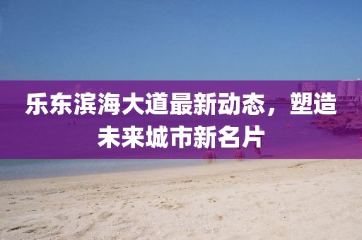 乐东滨海大道最新动态，塑造未来城市新名片