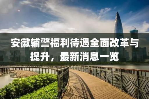 安徽辅警福利待遇全面改革与提升，最新消息一览