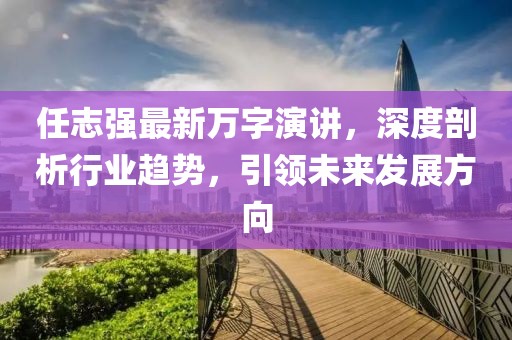 任志强最新万字演讲，深度剖析行业趋势，引领未来发展方向