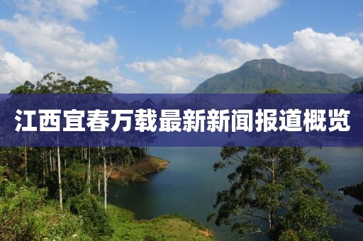 江西宜春万载最新新闻报道概览