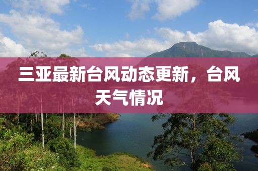 三亚最新台风动态更新，台风天气情况