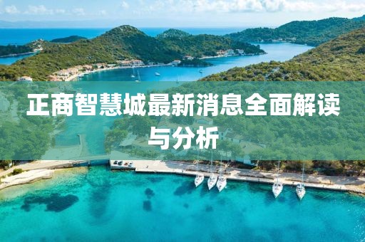 正商智慧城最新消息全面解读与分析