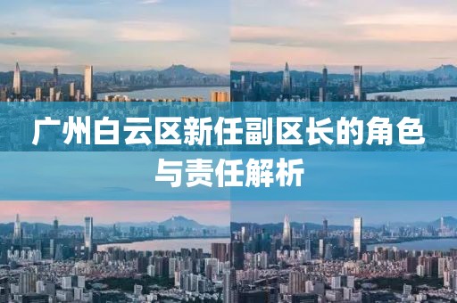 广州白云区新任副区长的角色与责任解析