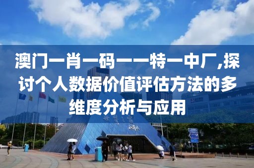 澳门一肖一码一一特一中厂,探讨个人数据价值评估方法的多维度分析与应用
