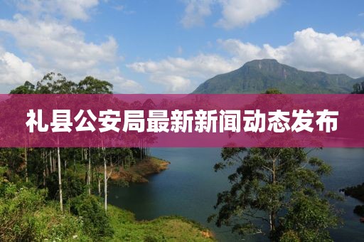礼县公安局最新新闻动态发布