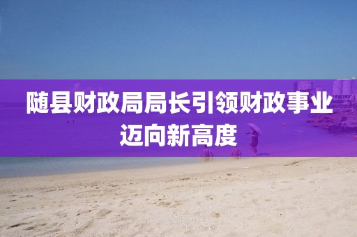 随县财政局局长引领财政事业迈向新高度