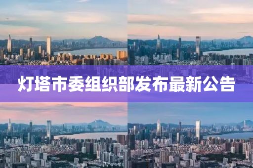 灯塔市委组织部发布最新公告