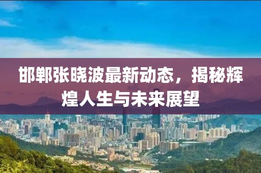 邯郸张晓波最新动态，揭秘辉煌人生与未来展望