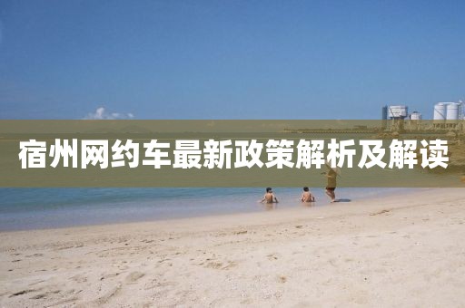 宿州网约车最新政策解析及解读
