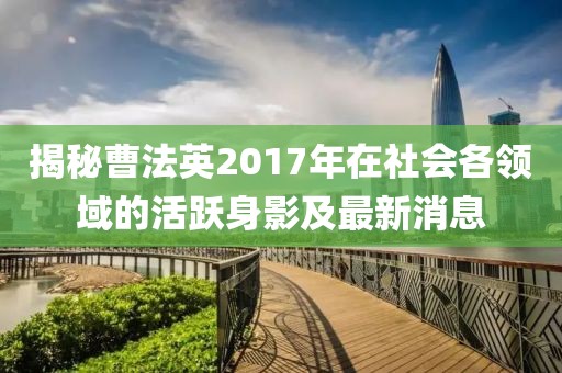 揭秘曹法英2017年在社会各领域的活跃身影及最新消息