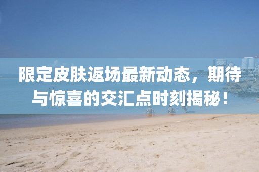 限定皮肤返场最新动态，期待与惊喜的交汇点时刻揭秘！