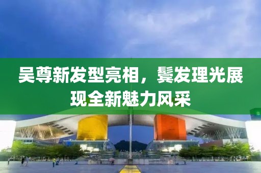 吴尊新发型亮相，鬓发理光展现全新魅力风采