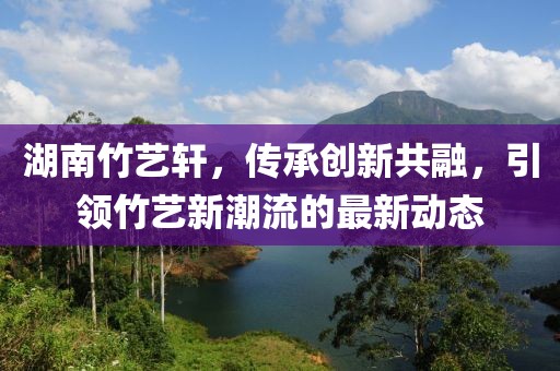湖南竹艺轩，传承创新共融，引领竹艺新潮流的最新动态