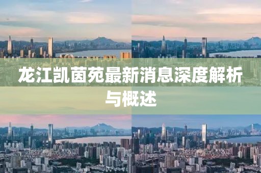 龙江凯茵苑最新消息深度解析与概述