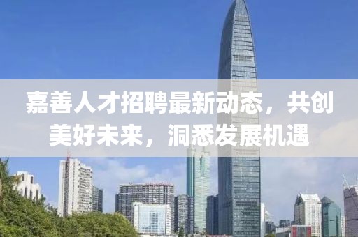 嘉善人才招聘最新动态，共创美好未来，洞悉发展机遇