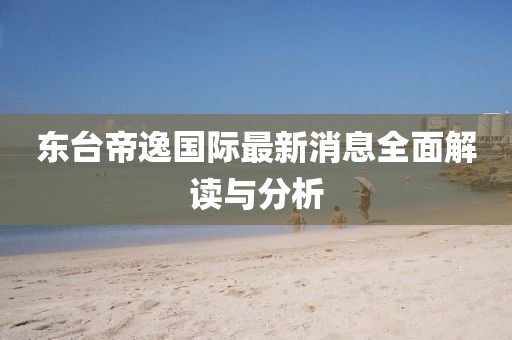 东台帝逸国际最新消息全面解读与分析