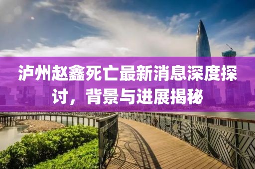 泸州赵鑫死亡最新消息深度探讨，背景与进展揭秘