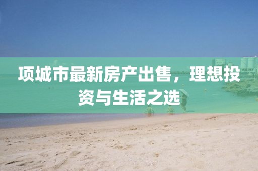 项城市最新房产出售，理想投资与生活之选
