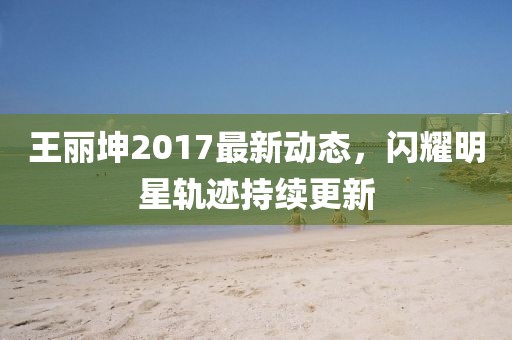 王丽坤2017最新动态，闪耀明星轨迹持续更新