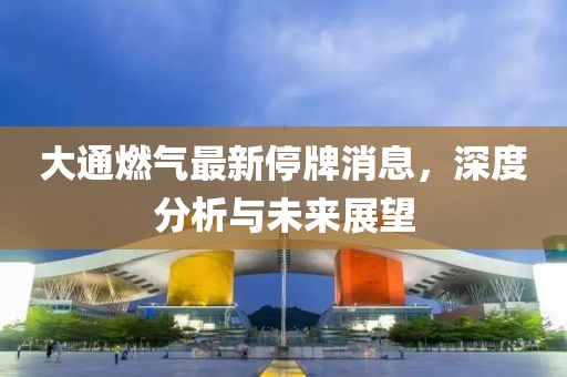 大通燃气最新停牌消息，深度分析与未来展望
