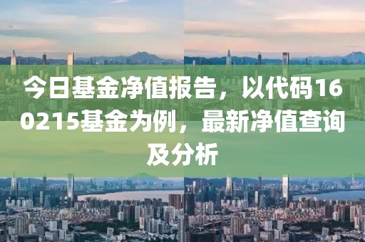 今日基金净值报告，以代码160215基金为例，最新净值查询及分析