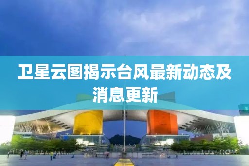 卫星云图揭示台风最新动态及消息更新