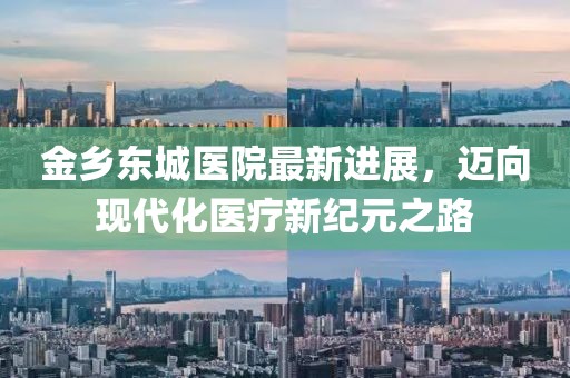 金乡东城医院最新进展，迈向现代化医疗新纪元之路