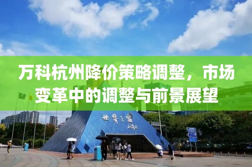 万科杭州降价策略调整，市场变革中的调整与前景展望