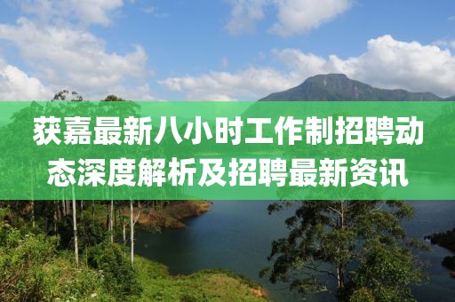 获嘉最新八小时工作制招聘动态深度解析及招聘最新资讯