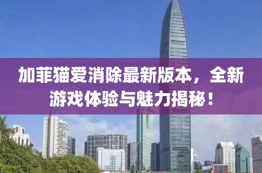 加菲猫爱消除最新版本，全新游戏体验与魅力揭秘！