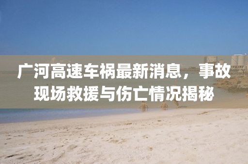 广河高速车祸最新消息，事故现场救援与伤亡情况揭秘