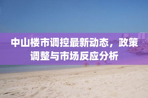 中山楼市调控最新动态，政策调整与市场反应分析