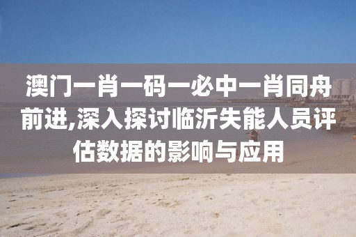 澳门一肖一码一必中一肖同舟前进,深入探讨临沂失能人员评估数据的影响与应用