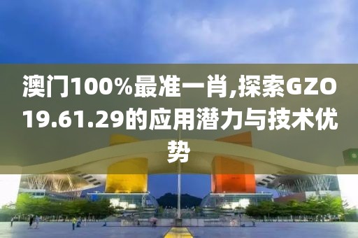 澳门100%最准一肖,探索GZO19.61.29的应用潜力与技术优势