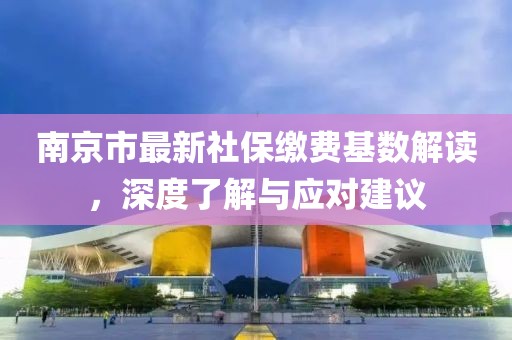 南京市最新社保缴费基数解读，深度了解与应对建议