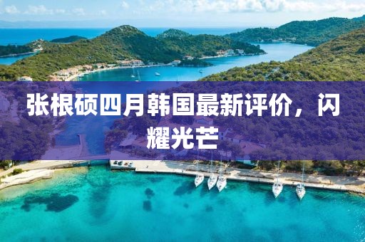 张根硕四月韩国最新评价，闪耀光芒