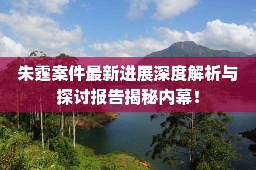 朱霆案件最新进展深度解析与探讨报告揭秘内幕！