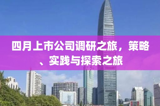 四月上市公司调研之旅，策略、实践与探索之旅